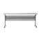 Flash Furniture Palmer 72in. x 24in. HD Nesting Table w/T-Legs, Modesty Panel, 1in. Thick Gray Tabletop, Gray Frame MT-M7224-T-LEG-GRYGRY-GG - alternate 10